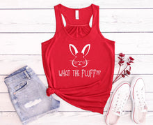 Load image into Gallery viewer, What the Fluff?!? Women Flowy Racerback Tank Top