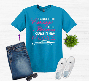 Forget the Carriage This Princess Rides in Her Mom's (any name) Mustang (your choice of car) Youth T-Shirt or Sweatshirt