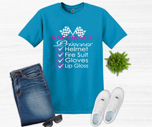 Racetrack Princess Adult Unisex T Shirt or Sweatshirt