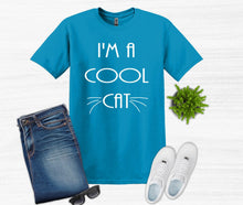 Load image into Gallery viewer, I&#39;m a Cool Cat Youth and Adult Unisex T-Shirt or Sweatshirt
