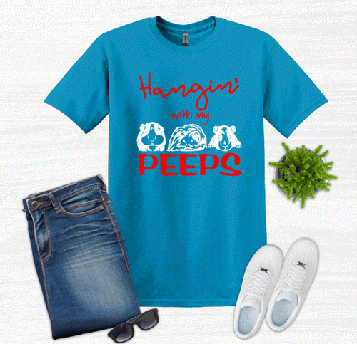 Hangin' with my Peeps (Guinea Pigs) Youth and Adult Unisex T-Shirt or Sweatshirt