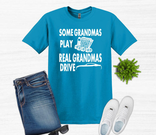 Real Grandmas Drive a Mustang Adult Unisex T-Shirt and Sweatshirt