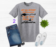 Load image into Gallery viewer, Not All Witches Ride Broomsticks One Drives A Mustang Halloween Adult Unisex T Shirt or Sweatshirt