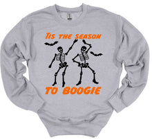 Load image into Gallery viewer, Tis the Season to Boogie Halloween Youth and Adult Unisex T Shirt or Sweatshirt