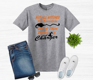 Not All Witches Ride Broomsticks One Drives A Your Choice of Car Halloween Adult Unisex T Shirt or Sweatshirt