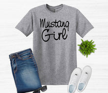 Load image into Gallery viewer, Mustang Girl Youth and Adult Unisex T-Shirt or Sweatshirt
