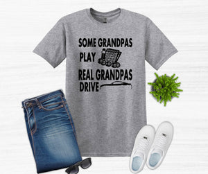 Real Grandpas Drive Mustangs Adult Unisex T-Shirt and Sweatshirt