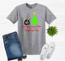 Load image into Gallery viewer, Wheeking Around the Christmas Tree Youth and Adult T Shirt or Sweatshirt