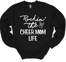 Load image into Gallery viewer, Rockin&#39; that Cheer Mom Life Adult Unisex T Shirt and Sweatshirt