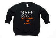 Load image into Gallery viewer, Will Dance for Candy Halloween Toddler T Shirt &amp; Sweatshirt