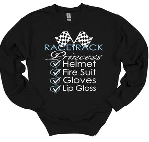 Racetrack Princess Adult Unisex T Shirt or Sweatshirt