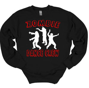 Zombie Dance Crew Halloween Youth and Adult Unisex T Shirt or Sweatshirt