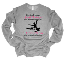 Load image into Gallery viewer, Behind Every Great Dancer is a Dance Mom Adult Unisex T Shirt &amp; Sweatshirt