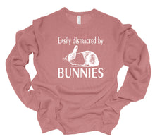 Load image into Gallery viewer, Easily Distracted by Bunnies Youth &amp; Adult Unisex T-Shirt &amp; Sweatshirt