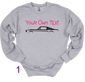 Your Own Text Mustang (Choose your Car) Youth Unisex T-Shirt and Sweatshirt