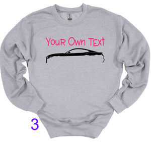 Your Own Text Mustang (Choose your Car) Youth Unisex T-Shirt and Sweatshirt