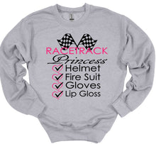 Load image into Gallery viewer, Racetrack Princess Adult Unisex T Shirt or Sweatshirt