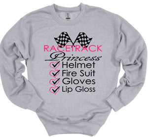 Racetrack Princess Adult Unisex T Shirt or Sweatshirt