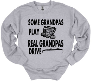 Real Grandpas Drive Mustangs Adult Unisex T-Shirt and Sweatshirt
