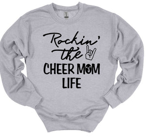 Rockin' that Cheer Mom Life Adult Unisex T Shirt and Sweatshirt