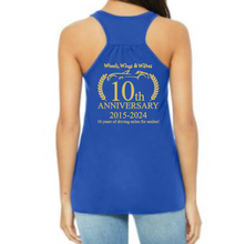 Load image into Gallery viewer, Wheels, Wings &amp; Wishes 2024 Presale 10th Anniversary Ladies Tank Tops