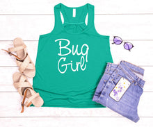 Load image into Gallery viewer, Bug Girl Youth Racerback Flowy Tank Top