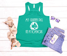 Load image into Gallery viewer, My Guinea Pig Ate My Homework Youth Racerback Flowy Tank Top