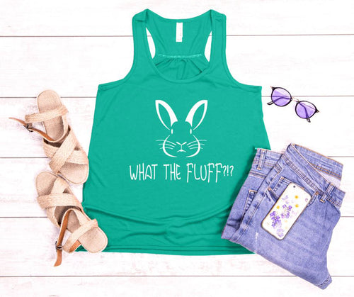 What the Fluff?!? Youth Racerback Flowy Tank Top