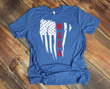 Load image into Gallery viewer, MAGA Flag Trump Adult Unisex T Shirt or Sweatshirt