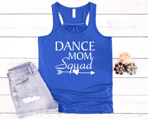 Dance Mom Squad Women Flowy Racerback Tank Top