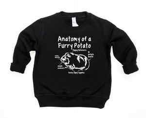 Anatomy of a Furry Potato (Guinea Pig) Toddler T Shirt & Sweatshirt