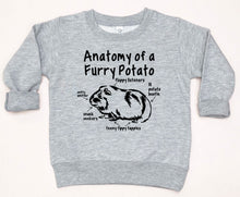 Load image into Gallery viewer, Anatomy of a Furry Potato (Guinea Pig) Toddler T Shirt &amp; Sweatshirt