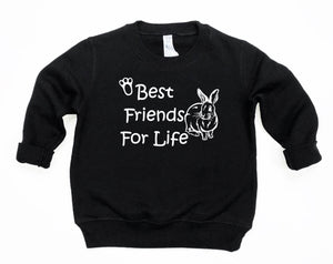 Best Friends for Life Rabbit Toddler T Shirt & Sweatshirt
