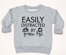 Load image into Gallery viewer, Easily Distracted By Guinea Pigs Toddler T Shirt or Sweatshirt