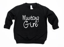 Load image into Gallery viewer, Mustang Girl Infant Bodysuit and Toddler Apparel