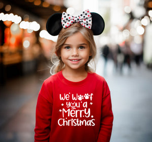 We Woof You a Merry Christmas Infant & Toddler Short & Long Sleeve Apparel