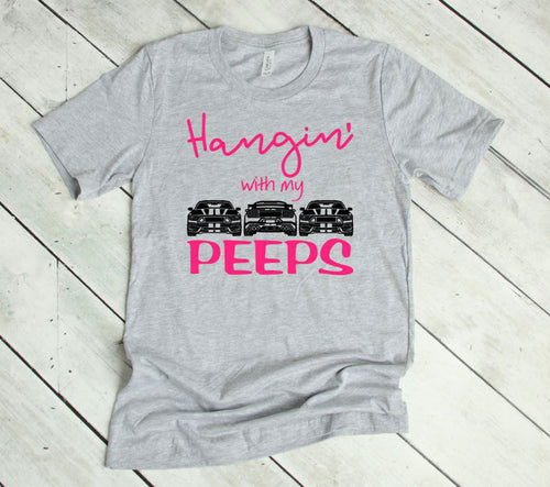 Hangin' with my Peeps Mustang Adult Unisex T Shirt