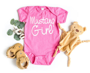 Mustang Girl Infant Bodysuit & Toddler T Shirt