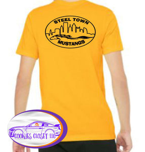 Steel Town Mustang Adult Unisex Colored T Shirts