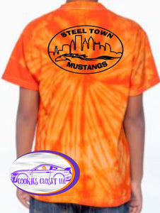 Steel Town Mustang Youth & Adult Tie-Dye Colored T Shirts