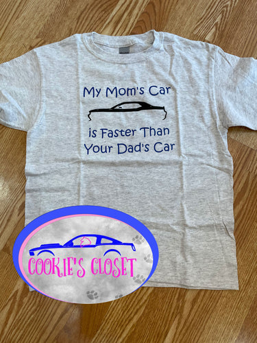 ****CLEARANCE**** Youth My Mom's Challenger is Faster than your Dad's Car Unisex T Shirt Ready to Ship