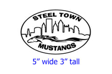 Load image into Gallery viewer, Steel Town Mustang Car Decals Several Sizes &amp; Colors Available