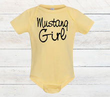 Load image into Gallery viewer, Mustang Girl Infant Bodysuit &amp; Toddler T Shirt
