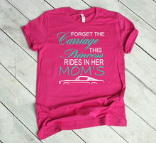 Load image into Gallery viewer, Forget the Carriage This Princess Rides in Her Mom&#39;s (any name) Mustang (your choice of car) Youth T-Shirt