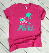 Load image into Gallery viewer, Chinchillin at the Beach Youth &amp; Adult Unisex T-Shirt