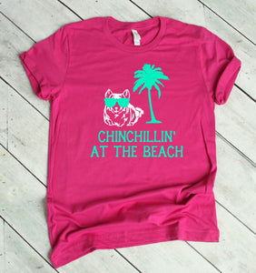 Chinchillin at the Beach Youth & Adult Unisex T-Shirt