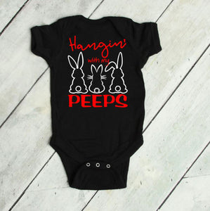 Hangin' with My Peeps Rabbit Infant Bodysuit & Toddler T Shirt