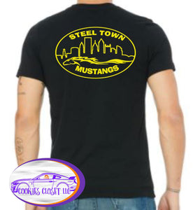 Steel Town Mustang Adult Unisex Neutral-Colored T Shirts