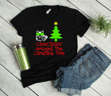 Load image into Gallery viewer, Chinchillin Around the Christmas Tree Youth or Adult T Shirt