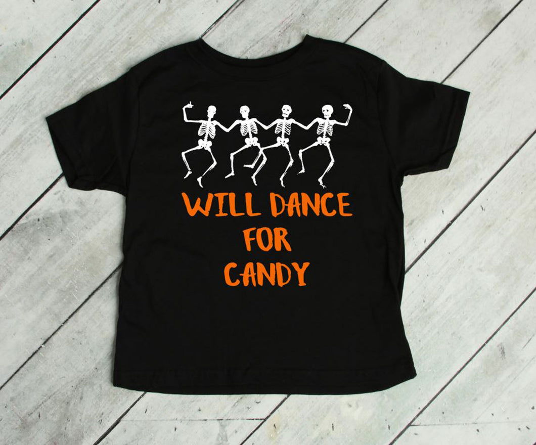 Will Dance for Candy Halloween Toddler T Shirt & Sweatshirt